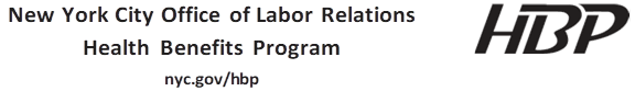 New York City Office of Labor Relations Health Benefits Program nyc.gov/hbp